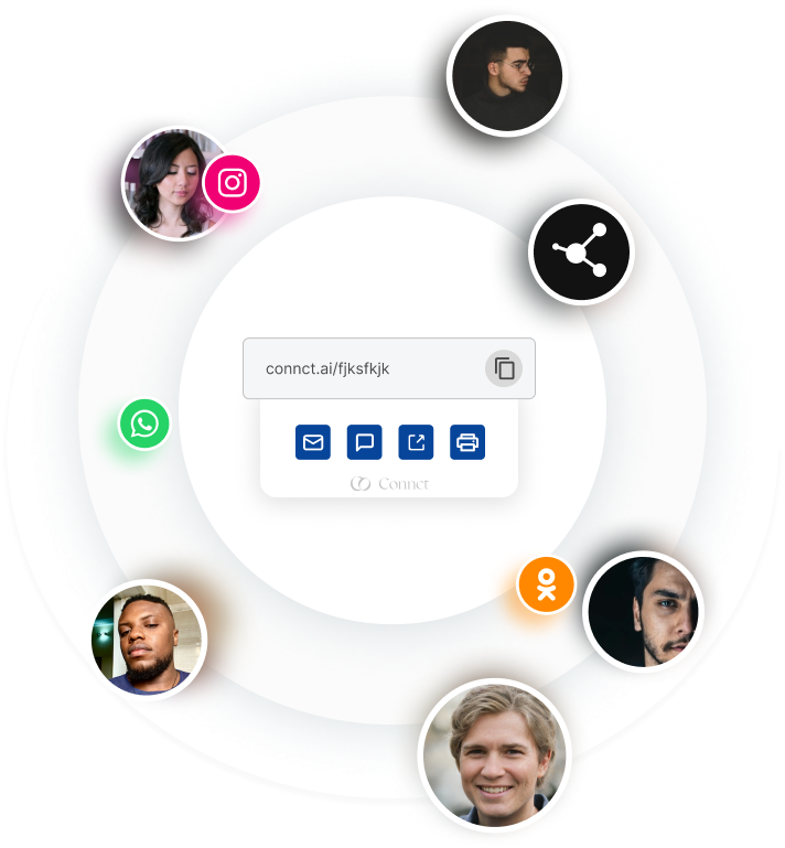 Share a Connct profile with a link